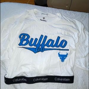 University At Buffalo Crop top with Calvin Klein band at the bottom